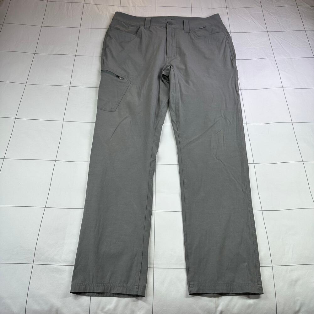 Simms Pants Mens 34 Gray Challenger Performance Outdoor Fishing Stretch Cotton